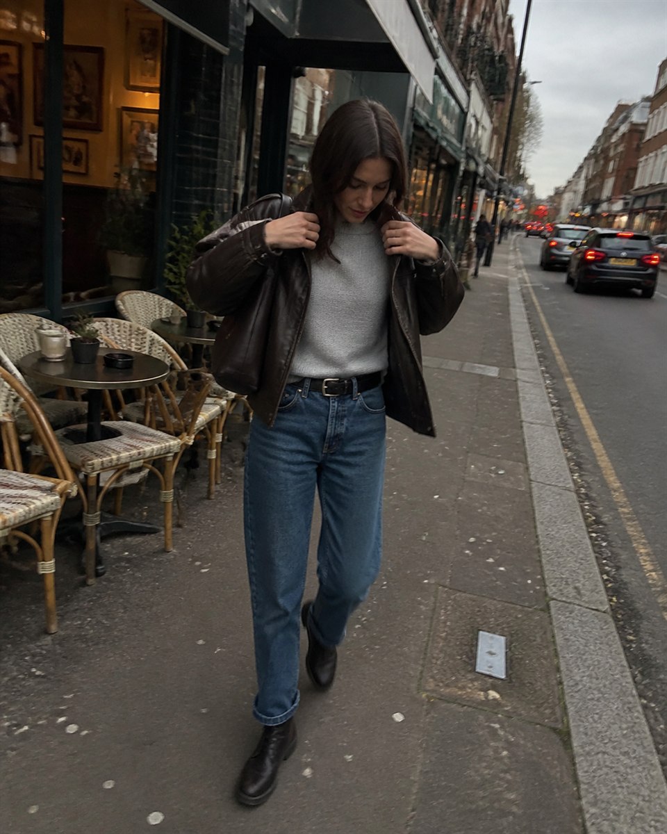 Fashion creator sharing a candid street-style moment